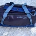 Eagle Creek Migrate Duffel in the snow