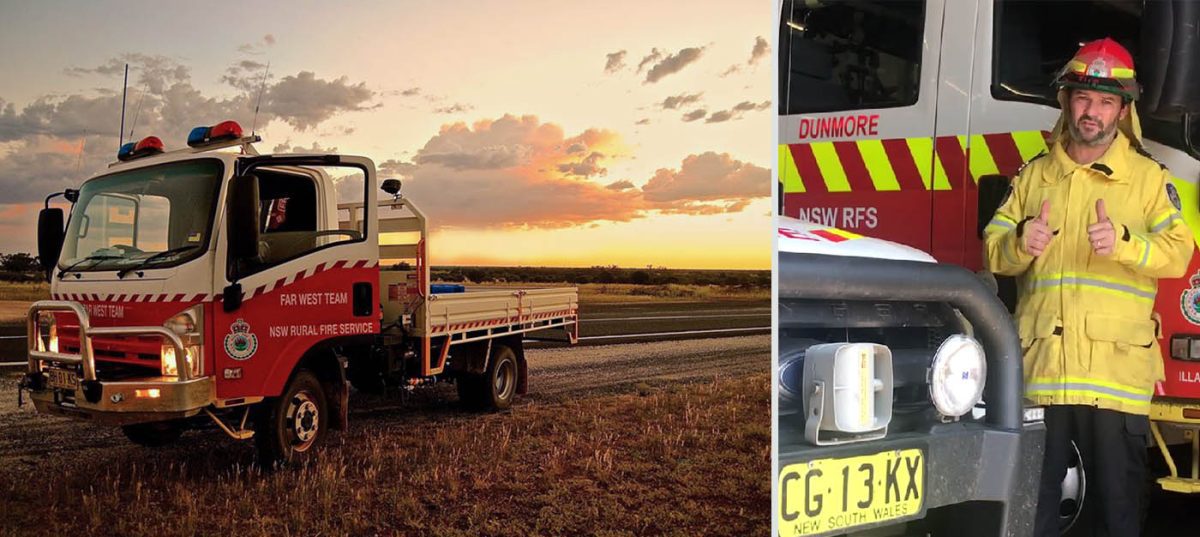 Captain Greg Hardy of the Dunmore Rural Fire Brigade