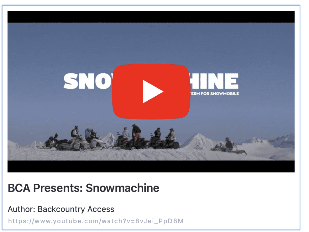 Snowmachine: New BCA video documents avalanche safety within the Alaskan snowmobile community