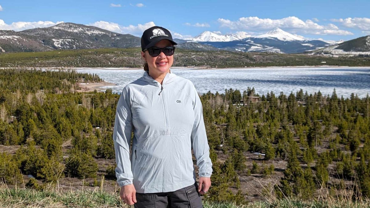 Outdoor Research Astroman Air Sun Hoodie - Kate Agathon of Engearment.com