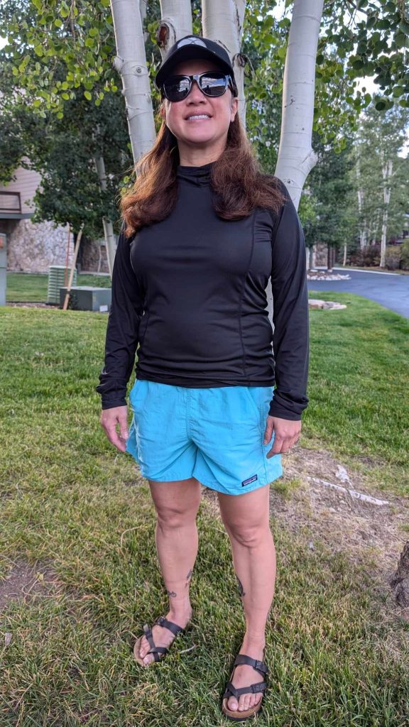 Patagonia 5" Baggies Shorts Review - Kate Agathon of Engearment.com