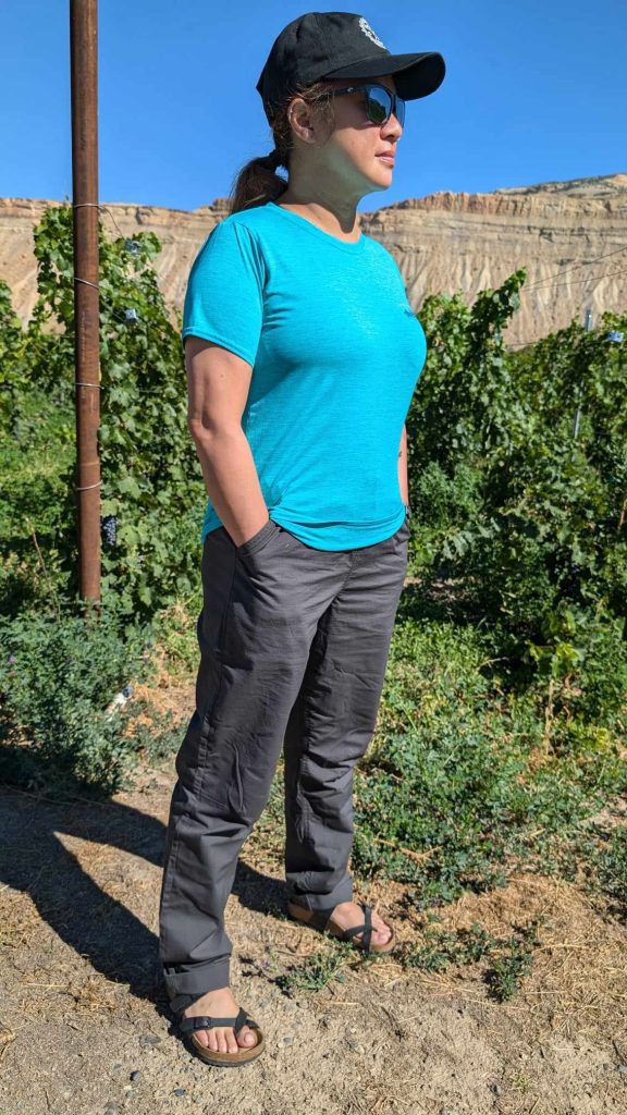 prAna Palisades RipStop E Waist Pant - Kate Agathon of Engearment.com