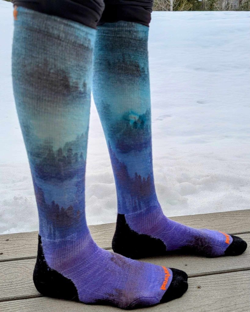 Smartwool Ski Compression Print Over The Calf Socks